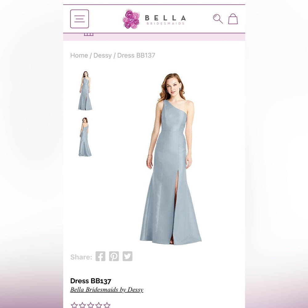 Bella Bridesmaid Dessy Group Mist dress